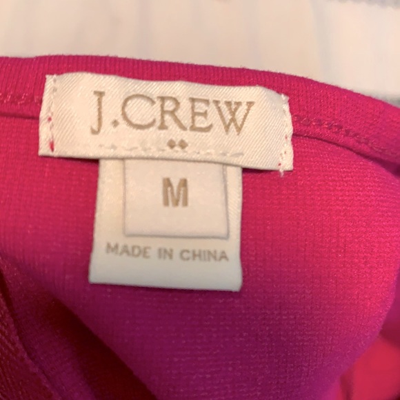 J Crew Warm Magenta Pleated Top/Blouse Size M  Visocse Blend Top with pleats - Picture 3 of 3